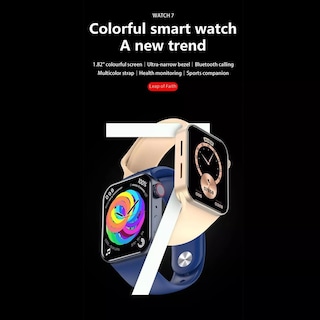 Foto 2 | Smartwatch Fralugio Iwo7 Full Touch Ips color Dorado