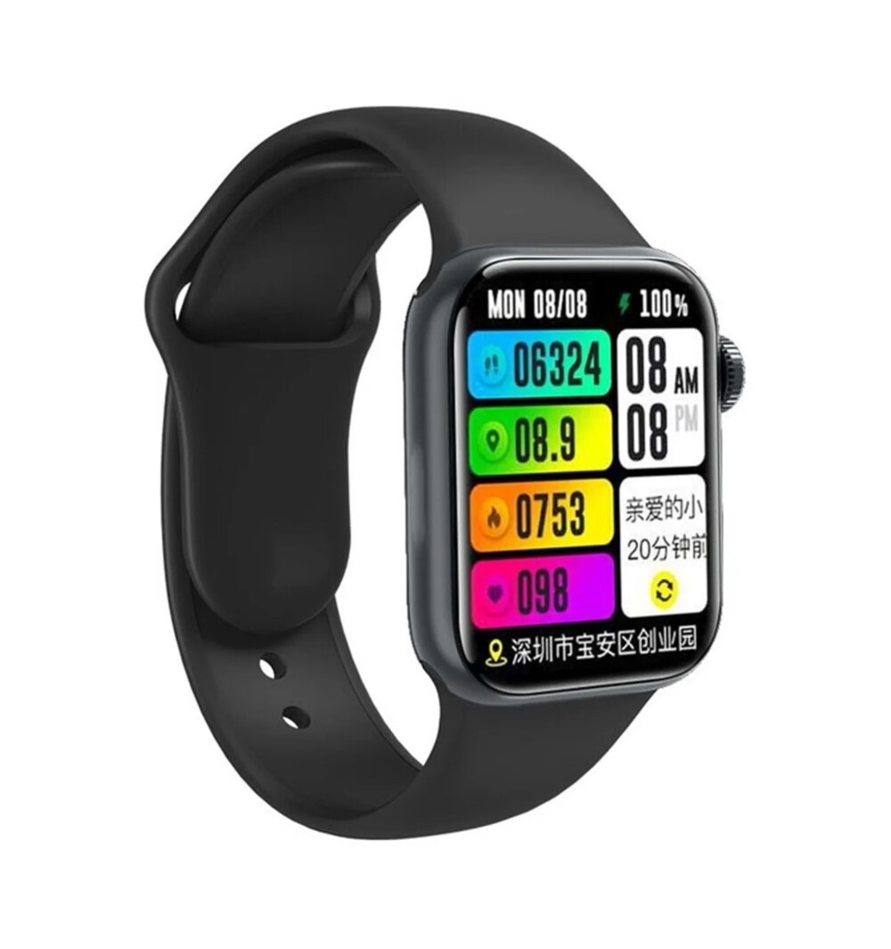 Foto 3 pulgar | Reloj Inteligente Fralugio Gs8 Max Full Touch Nfc color Negro