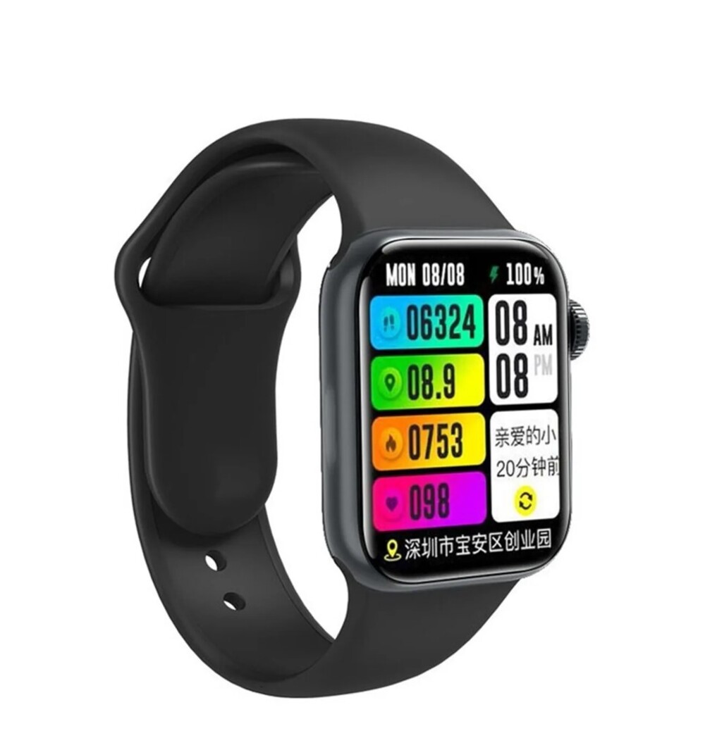 Foto 5 pulgar | Reloj Inteligente Fralugio Gs8 Max Full Touch Nfc color Negro