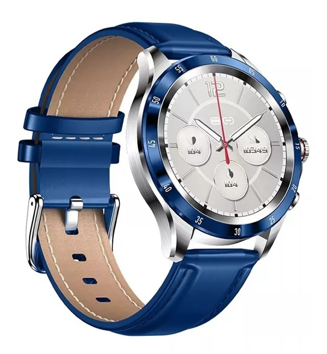 Foto 4 pulgar | Smartwatch  Fralugio Qm022 De Lujo Full Hd color Azul