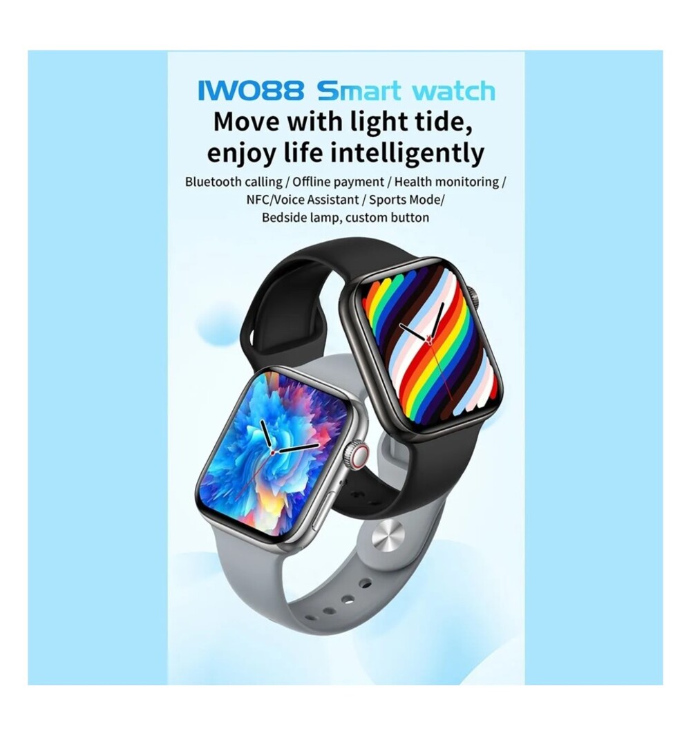 Foto 2 | Smartwatch  Iwo 88 Series 8 Full Touch Nfc color Rosa