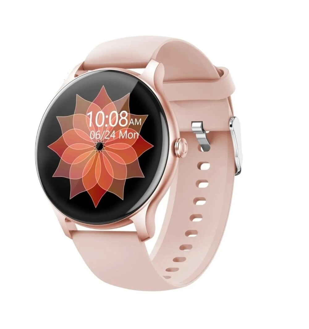 Foto 2 pulgar | Smartwatch Fralugio  Nk08 Full Touch color Rosa para Mujer