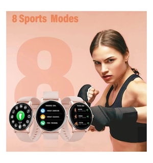 Foto 4 | Smartwatch Fralugio Nk08 Full Touch color Rosa para Mujer