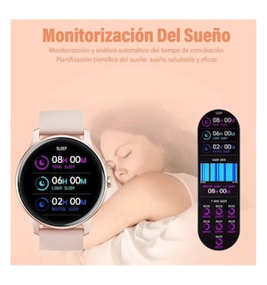 Foto 5 | Smartwatch Fralugio Nk08 Full Touch color Rosa para Mujer