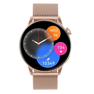 Foto 1 | Smartwatch Fralugio Hd1 Full Touch de Lujo color Dorado