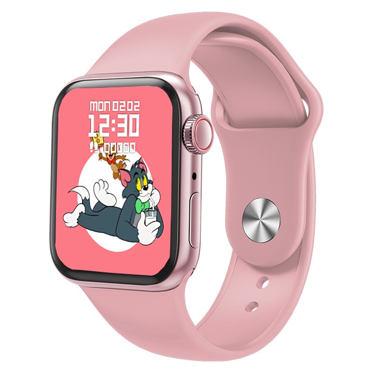 Foto 5 pulgar | Smartwatch  Fralugio X27 Full Touch Serie 6 color Rosa