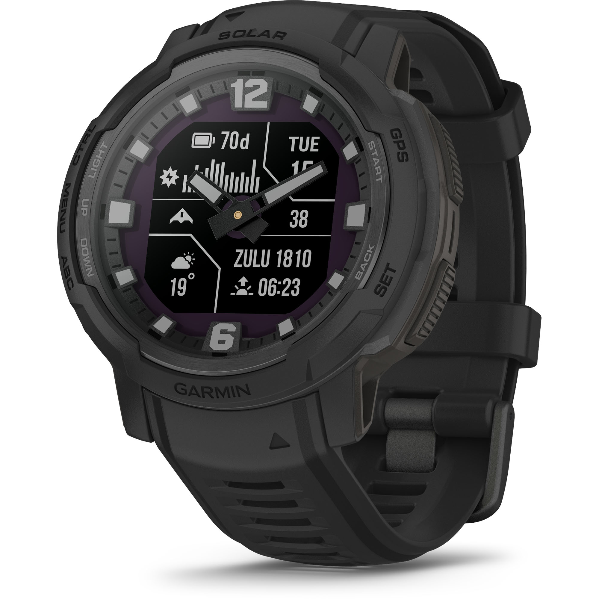 Foto 2 pulgar | Smartwatch Garmin 010-02730-10 color Negro Instinct Crossover Solar Tactical Edition