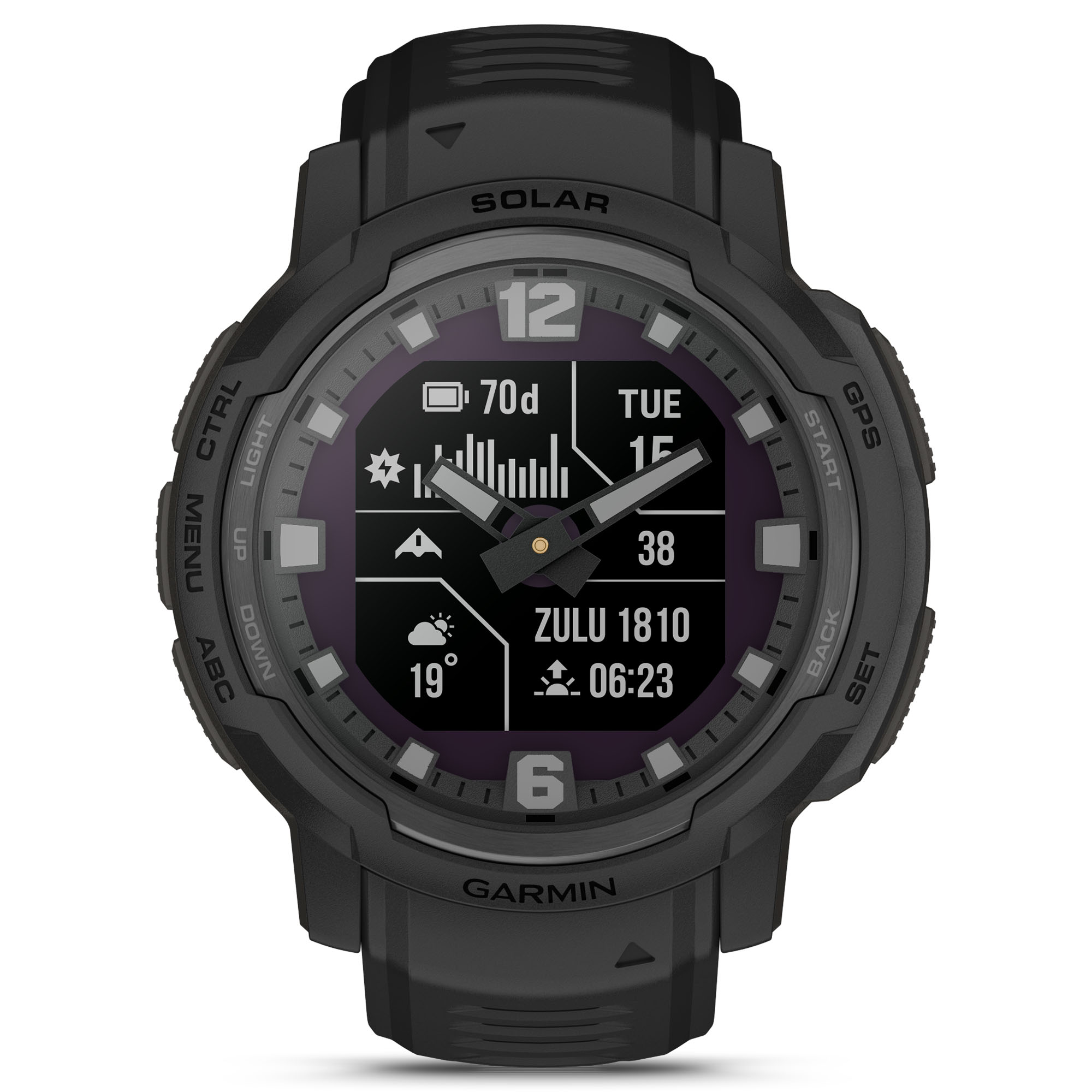 Foto 3 pulgar | Smartwatch Garmin 010-02730-10 color Negro Instinct Crossover Solar Tactical Edition