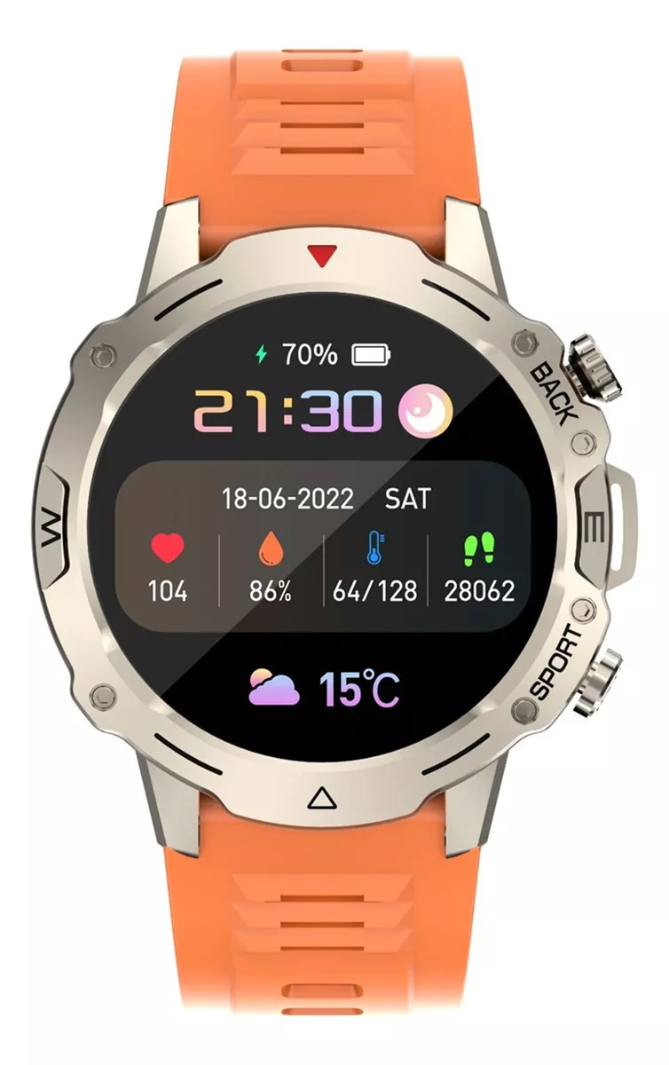 Foto 2 | Smartwatch Fralugo G102 color Naranja