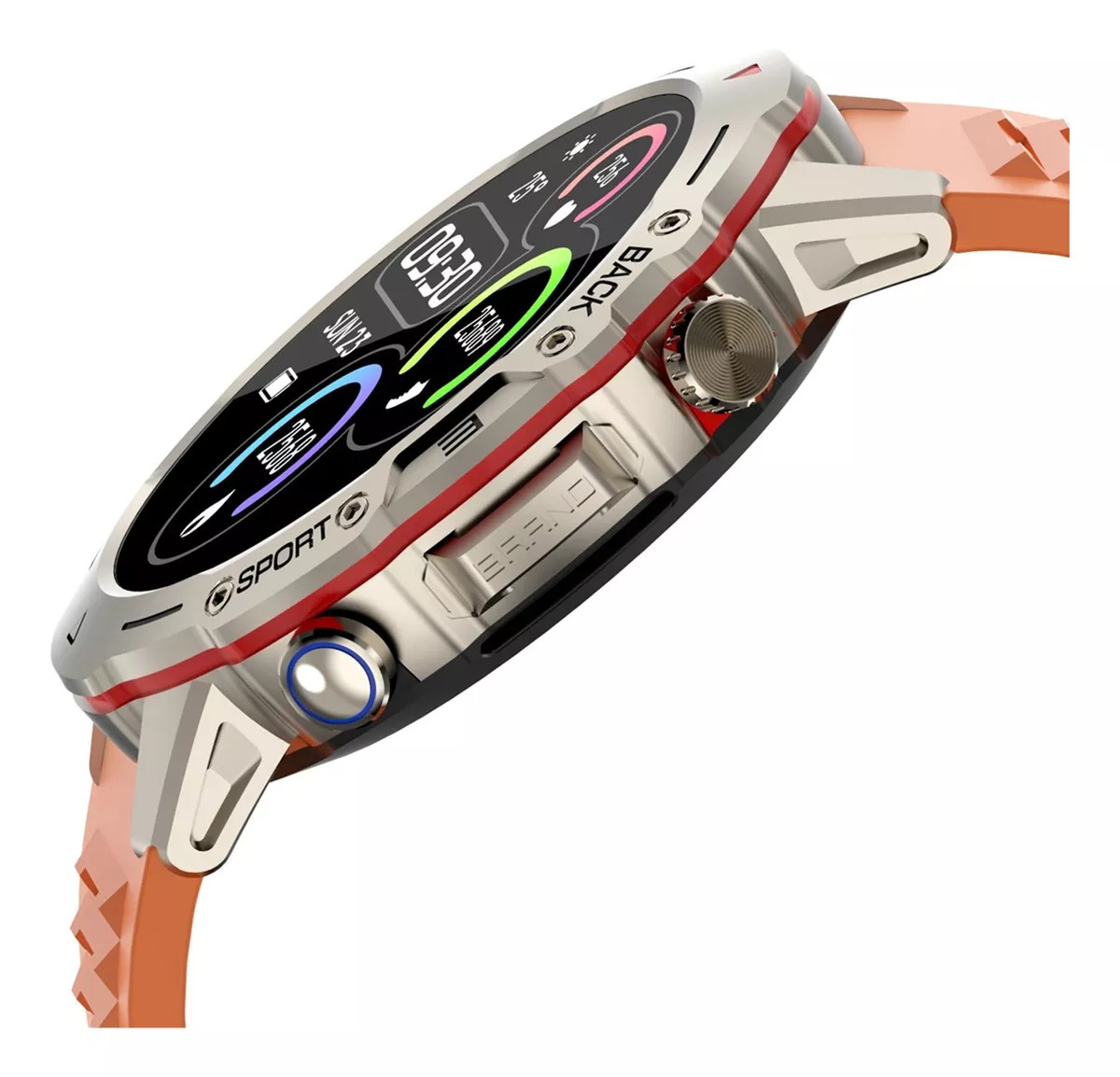 Foto 4 pulgar | Smartwatch Fralugo G102 color Naranja