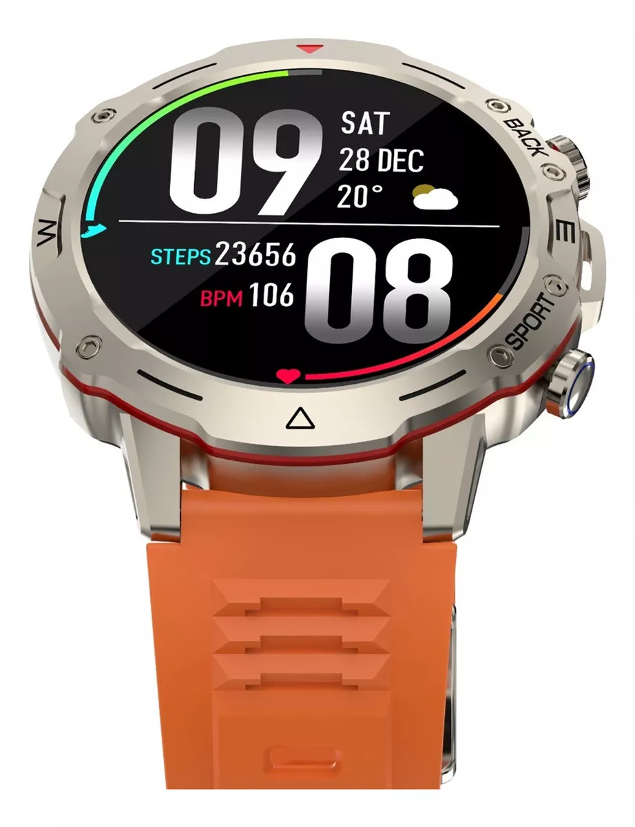 Foto 6 pulgar | Smartwatch Fralugo G102 color Naranja