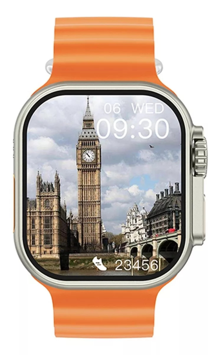 Foto 2 pulgar | Smartwatch Fralugio  HK8 Pro Max Ultra color Naranja