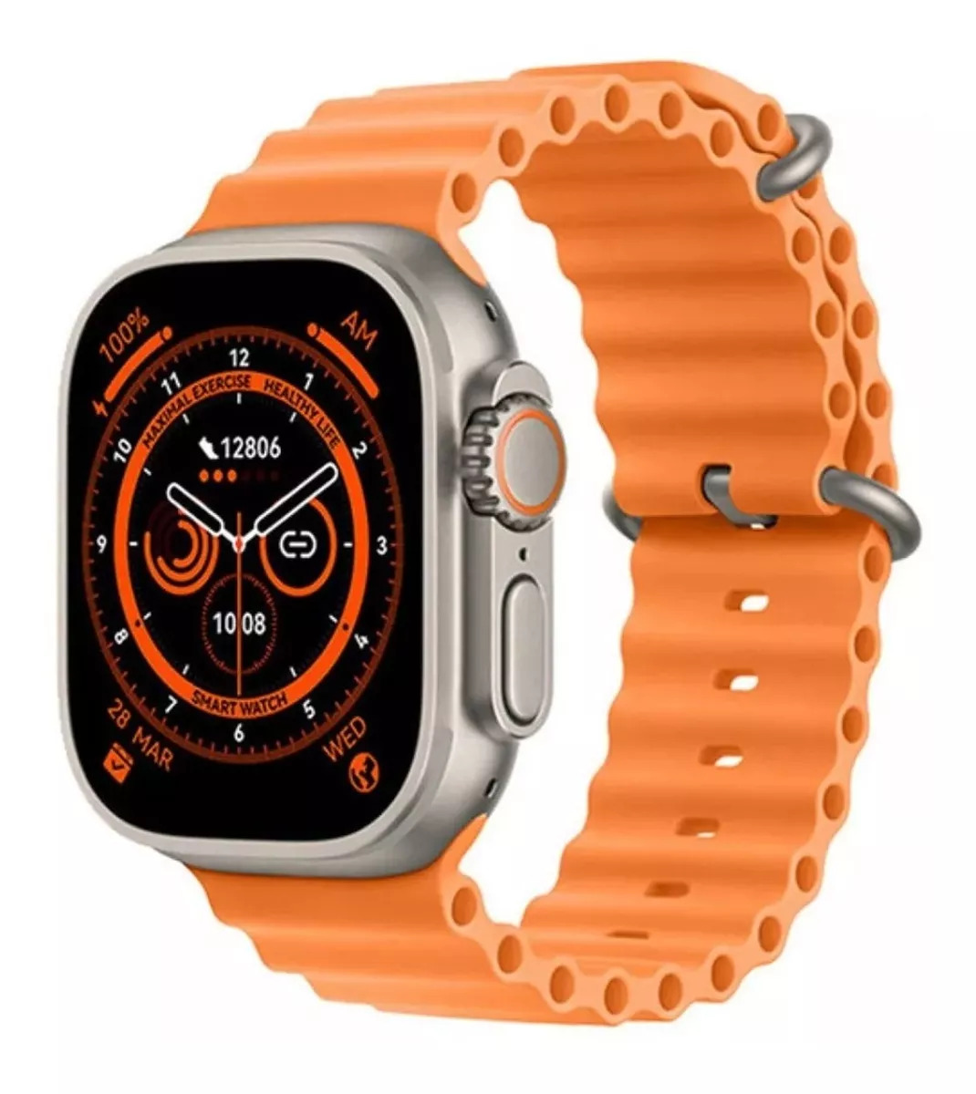 Foto 3 pulgar | Smartwatch Fralugio  HK8 Pro Max Ultra color Naranja