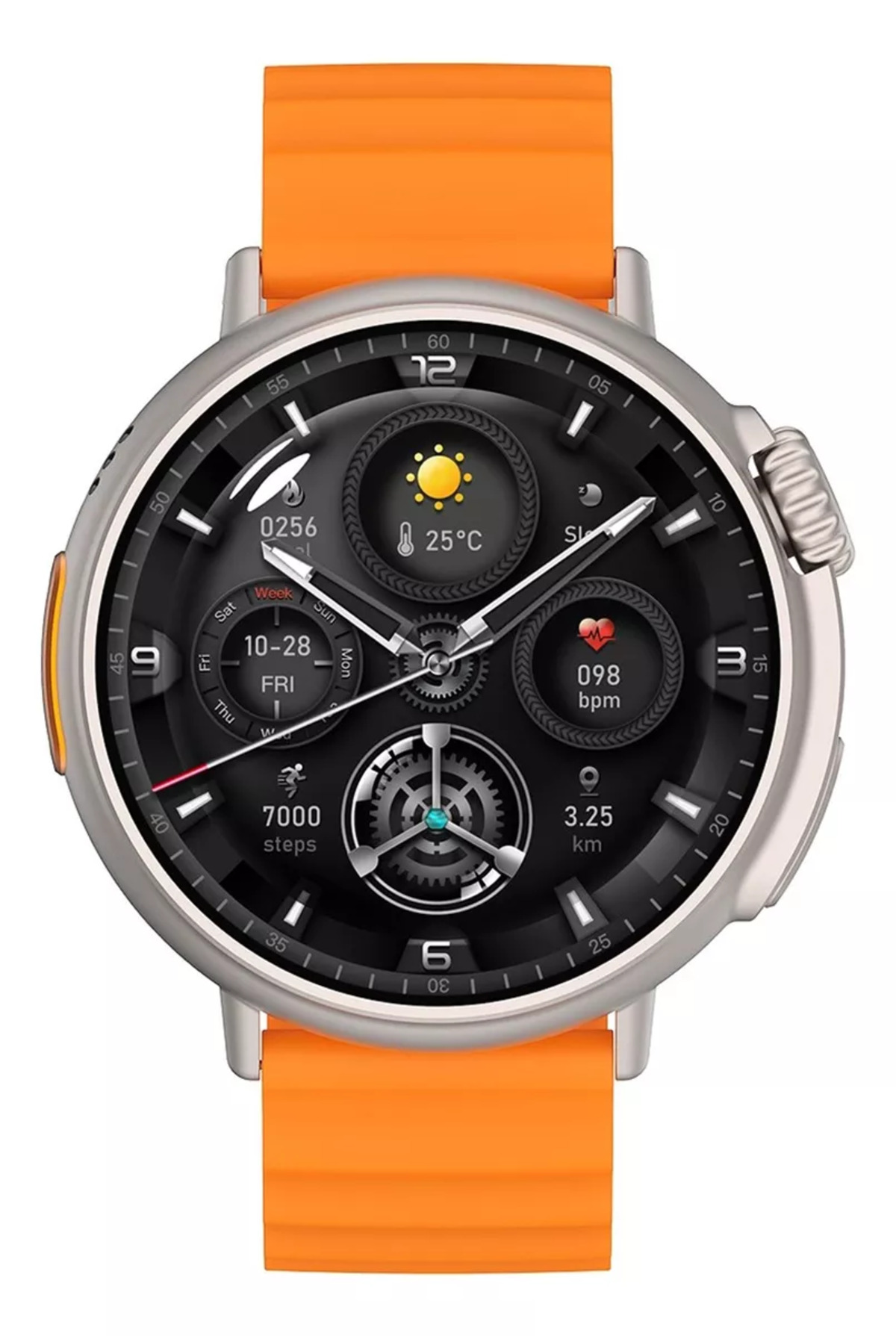 Foto 3 pulgar | Smartwatch Fralugio  Mt30 Amoled 1.6´ Nfc color Naranja