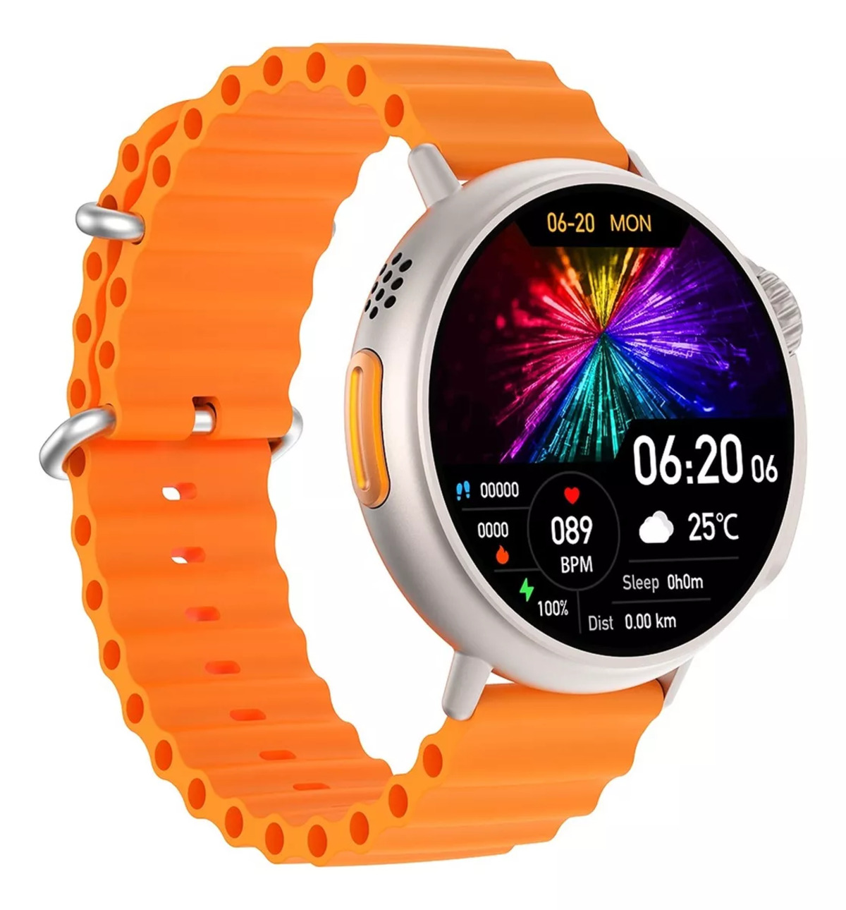 Foto 4 pulgar | Smartwatch Fralugio  Mt30 Amoled 1.6´ Nfc color Naranja