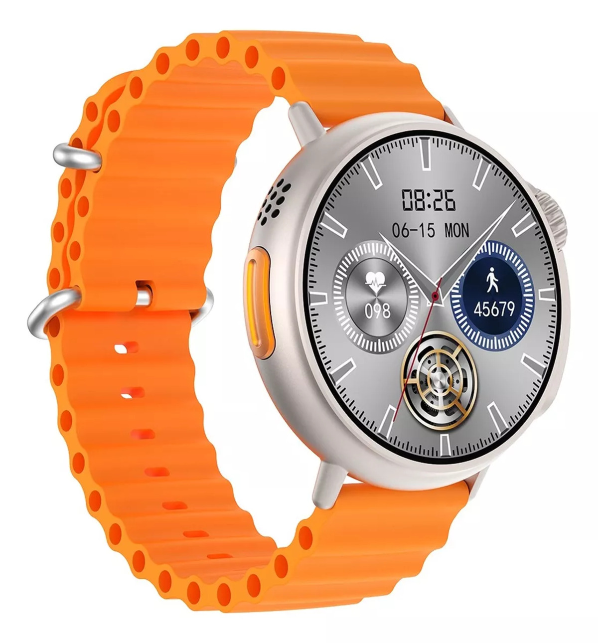 Foto 6 pulgar | Smartwatch Fralugio  Mt30 Amoled 1.6´ Nfc color Naranja