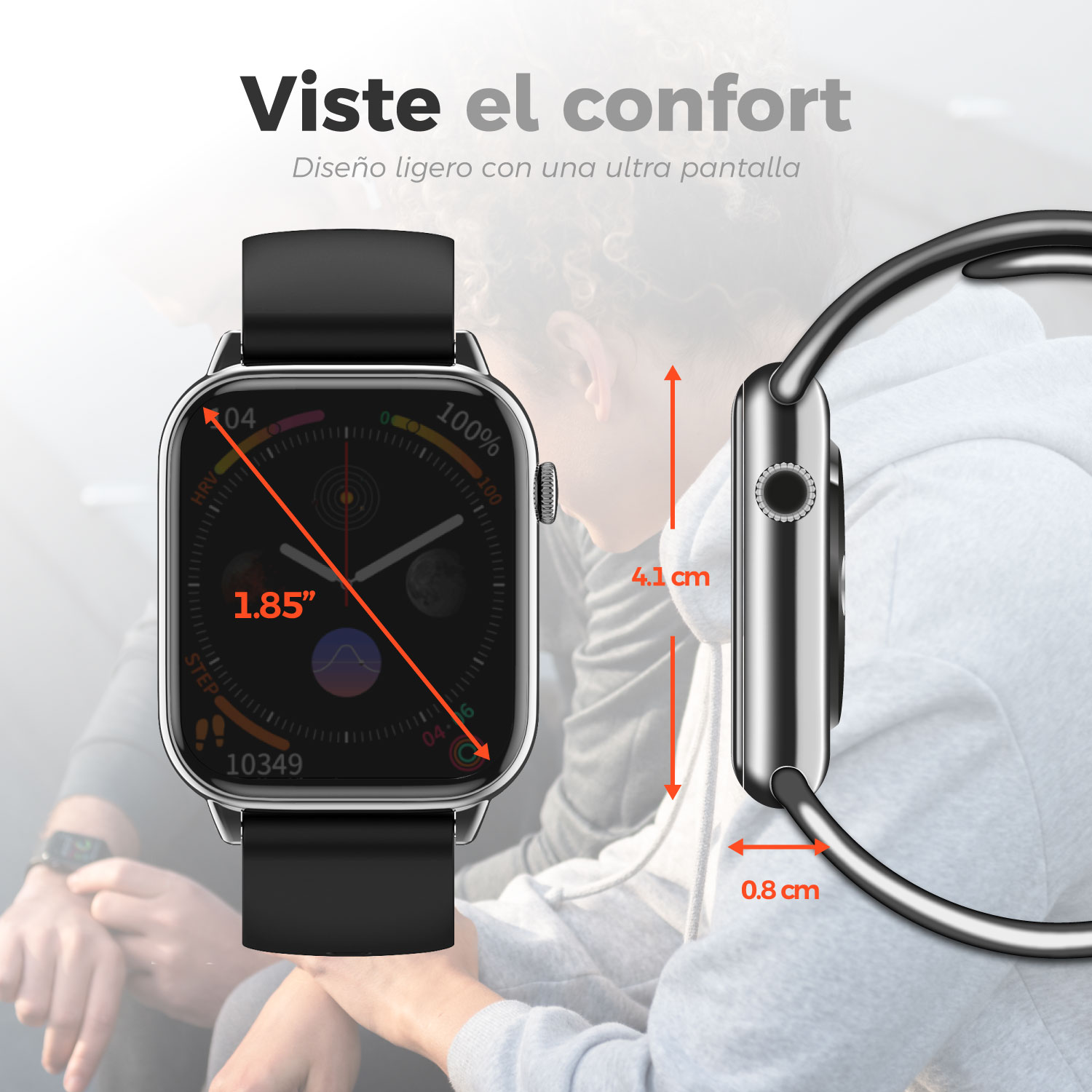 Foto 6 pulgar | Smartwatch Binden Era Day Lite color Negro