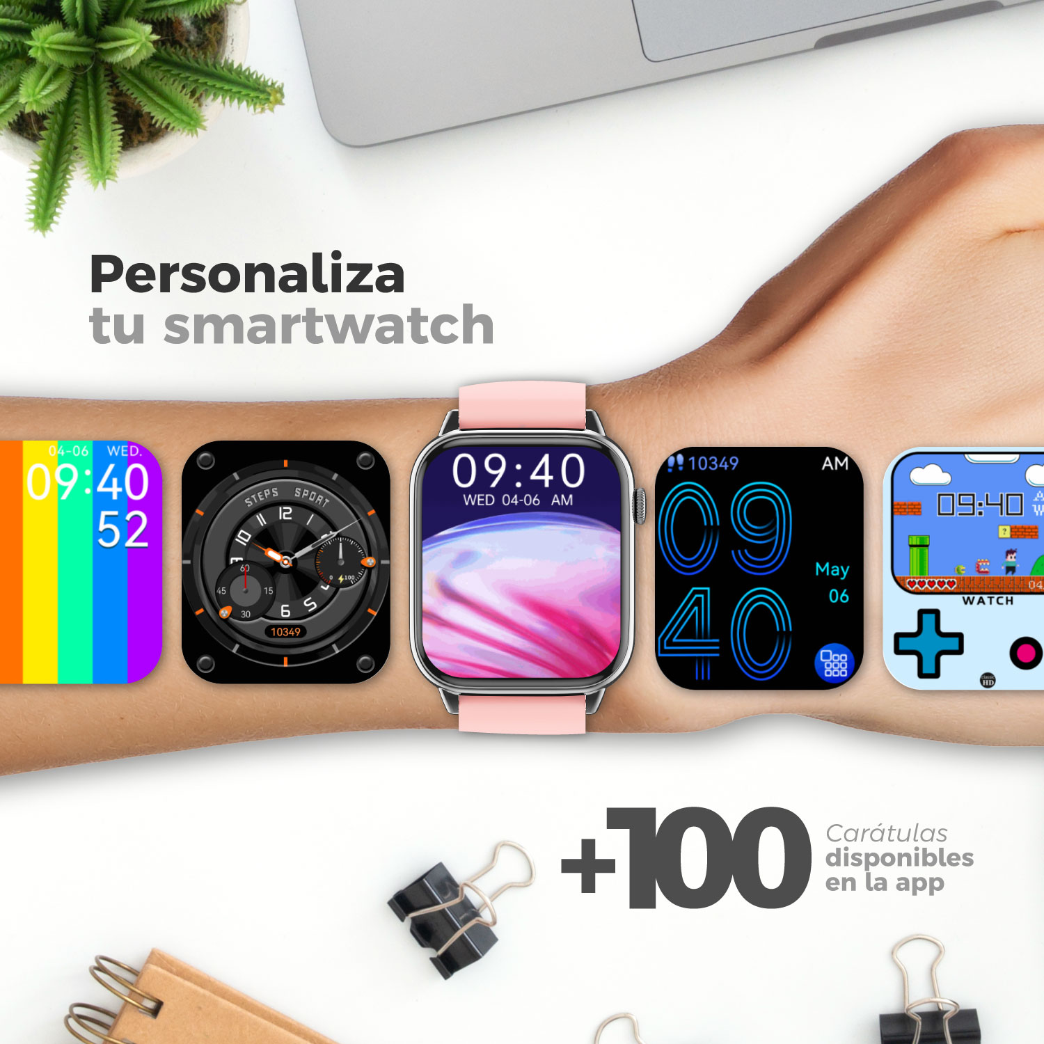 Foto 4 pulgar | Smartwatch Binden Era Day Lite color Rosa