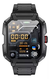 Foto 4 | Smartwatch Fralugio Ak47 color Negro Rough Sport HR 24hr Spo2 HD
