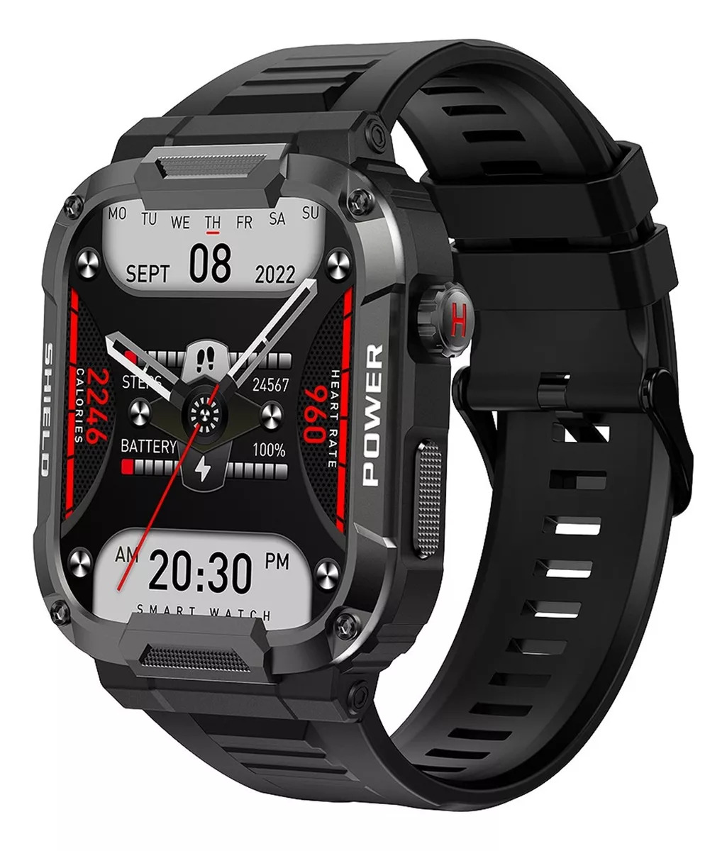 Foto 6 | Smartwatch Fralugio Mk66 color Negro Rough Bp Hr Spo2