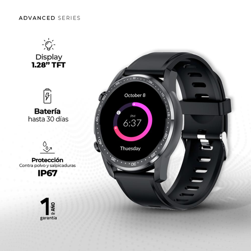 Foto 3 pulgar | Smartwatch Acteck Ac934367 con Bluetooth color Negro