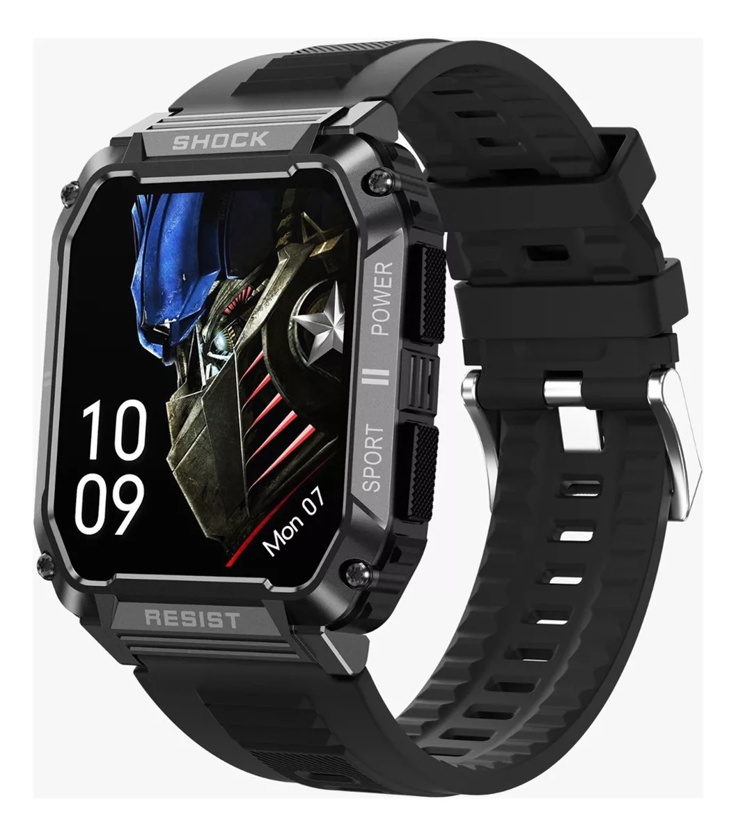 Foto 2 pulgar | Smartwatch Fralugio T3 Sport Rough 1.95 Full color  Negro