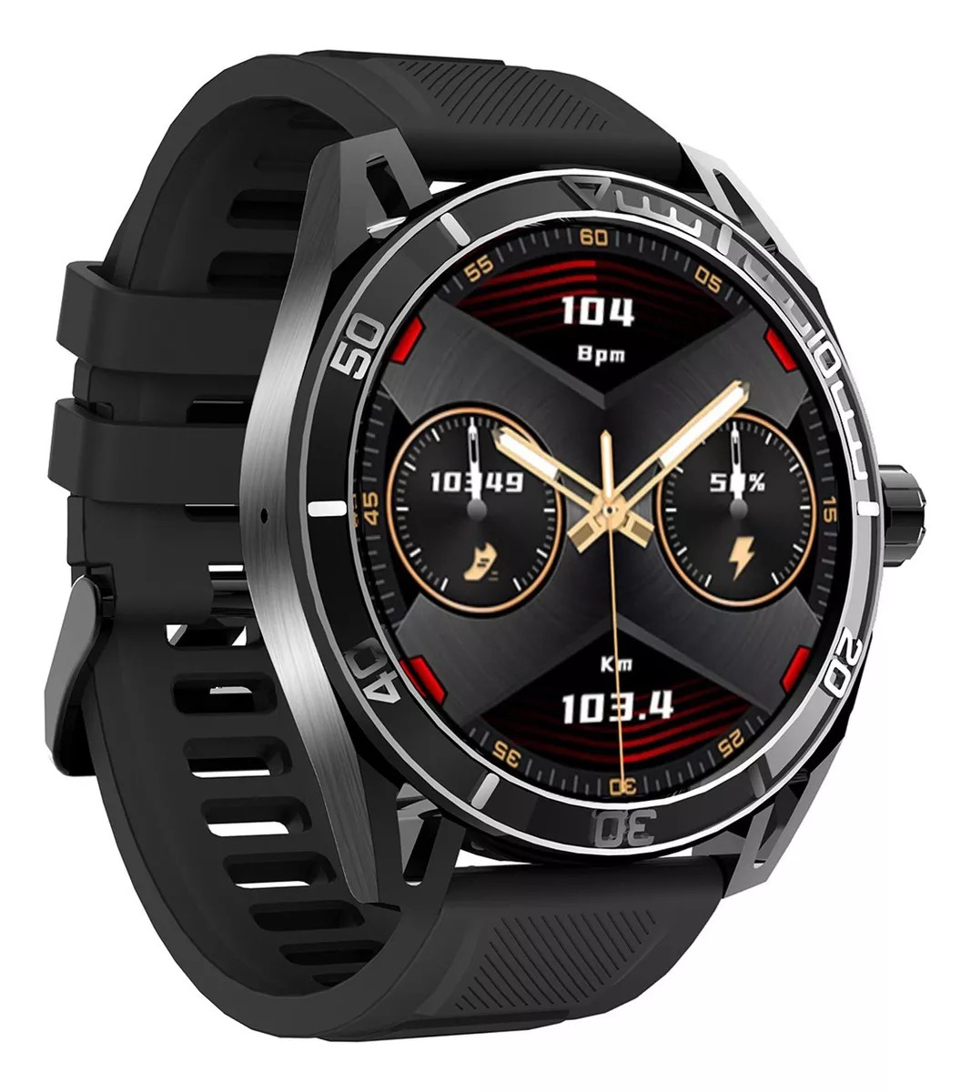 Foto 6 pulgar | Smartwatch Fralugio Hd30 con Bluetooth color Negro