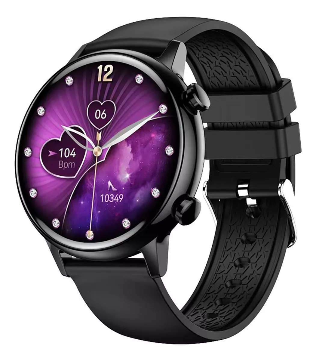 Smartwatch Fralugio Hk39 color Negro 1.1´ Amoled Hr Bp