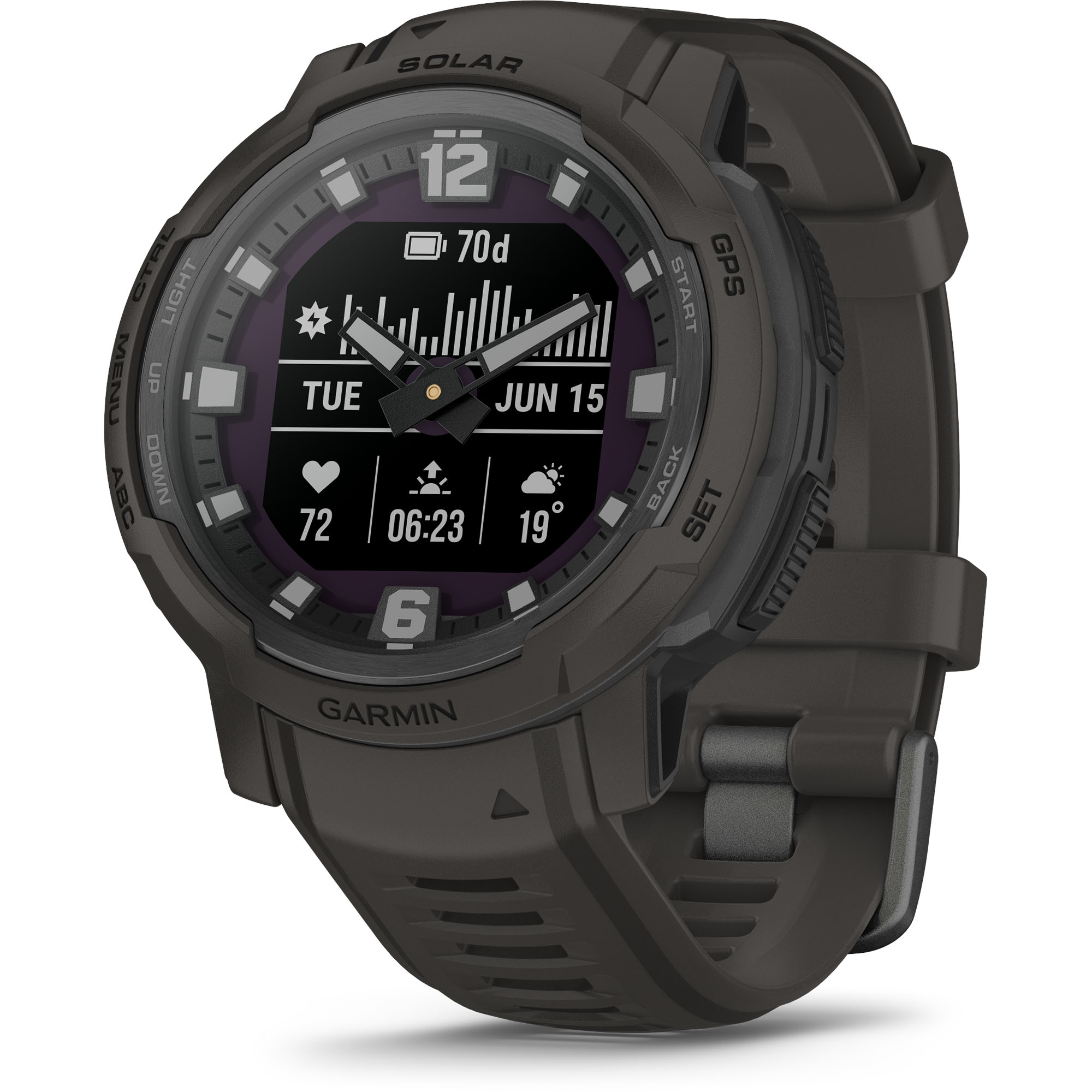 Foto 2 pulgar | Smartwach Garmin 010-02730-11 color Negro Instinct Crossover Solar