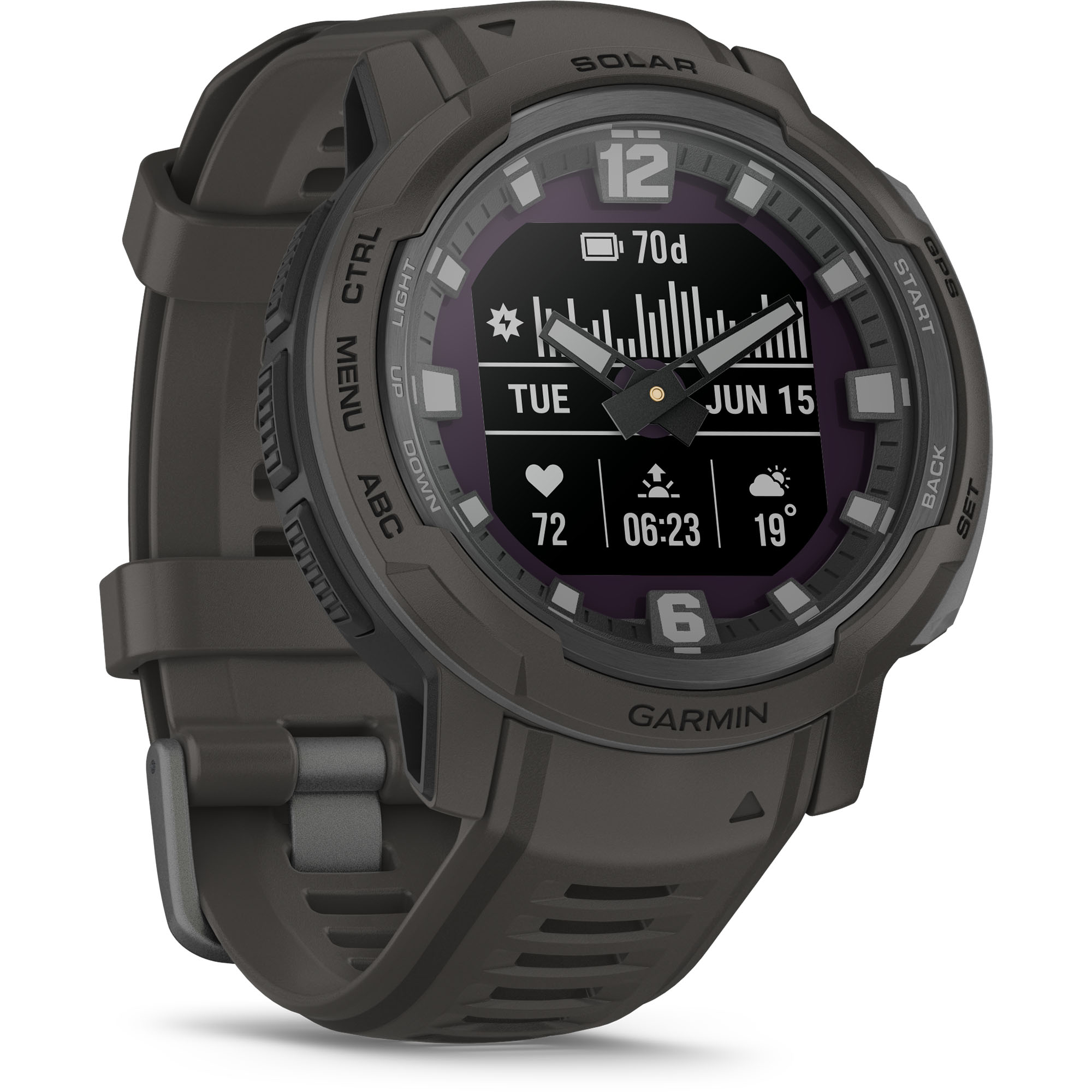 Foto 4 pulgar | Smartwach Garmin 010-02730-11 color Negro Instinct Crossover Solar