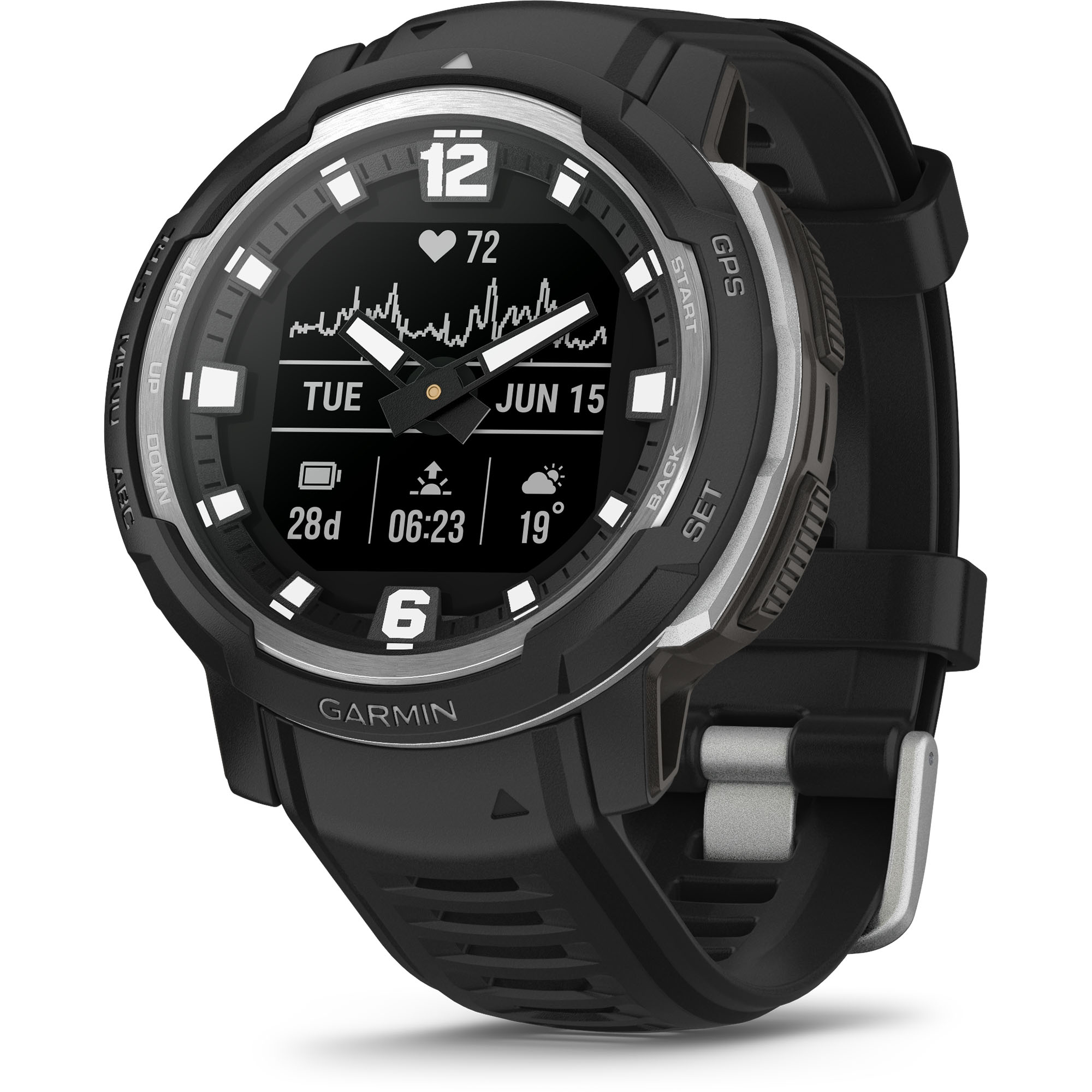 Foto 2 pulgar | Smartwatch Garmin Instinct Crossover color Negro