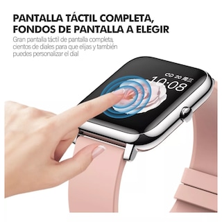 Foto 2 | Reloj Inteligente Deportivo Impermeable con Bluetooth Eo Safe Imports Esi-7457 color Rosa