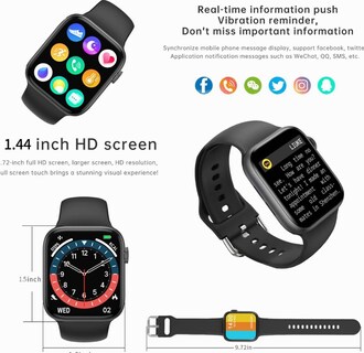 Foto 2 | Smartwatch T500 Funbu color Negro Bluetooth
