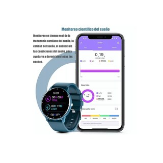 Foto 3 | Reloj Inteligente Eo Safe Imports Esi-7460 color Azul Deportivo Impermeable con Luz y BT