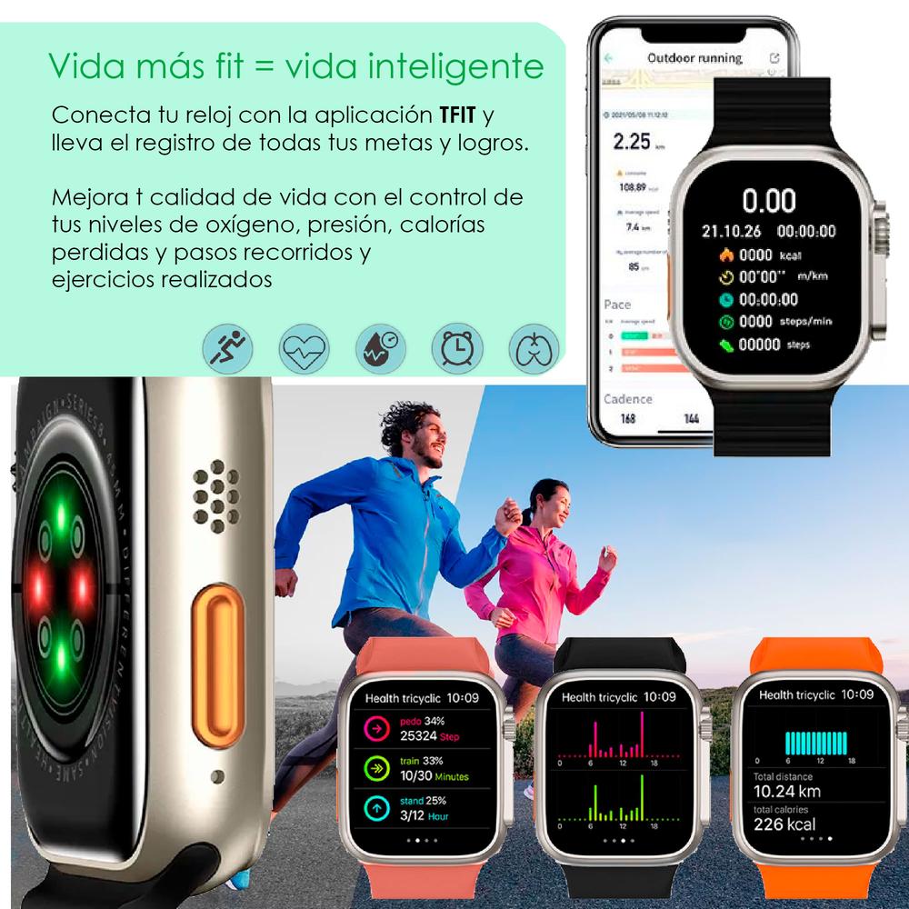 Foto 4 pulgar | Reloj Smartwatch Vak Y3 con Audífonos Bluetooth Fitness