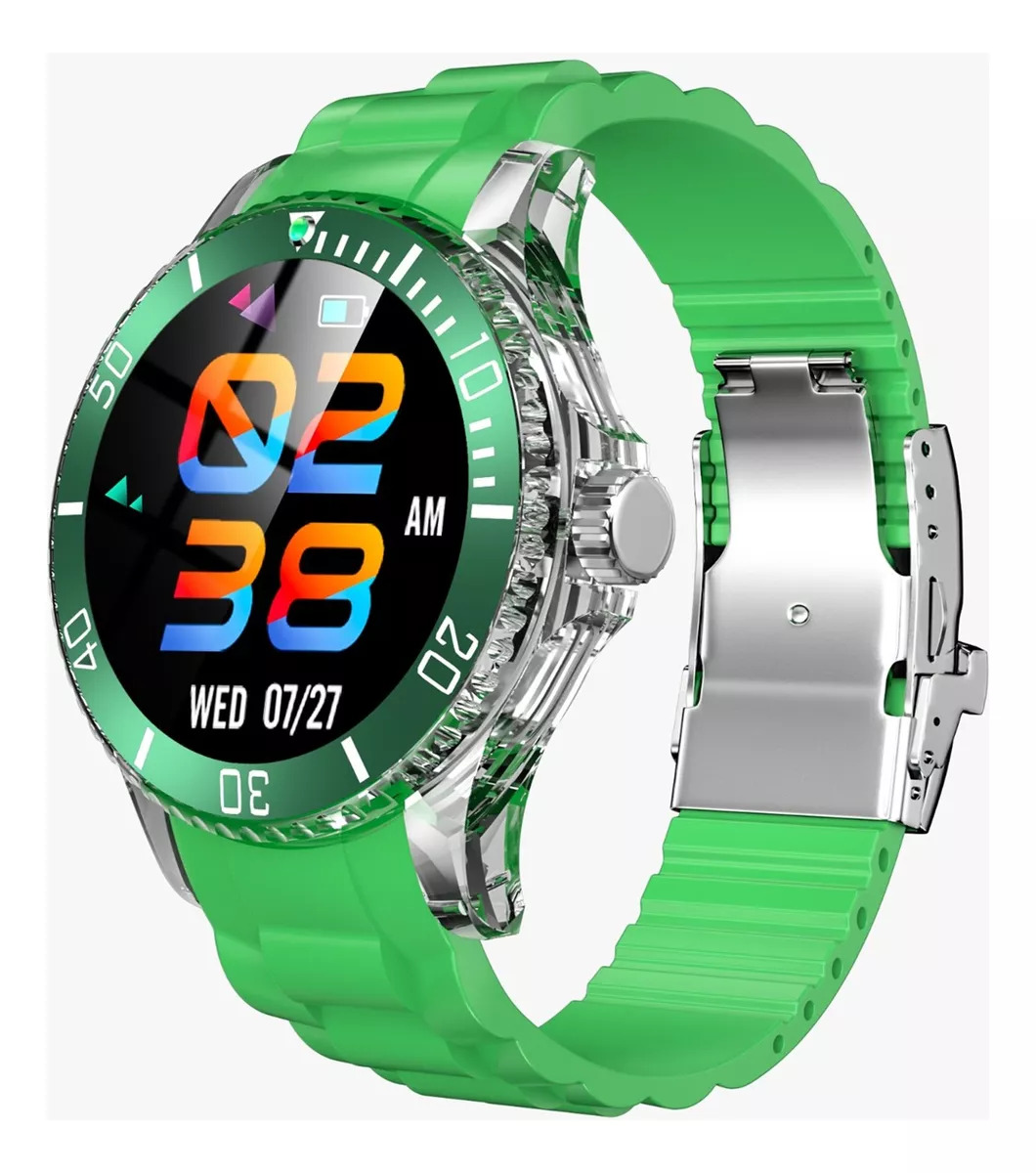 Foto 4 pulgar | Smartwatch Fralugio Tk17 color Verde