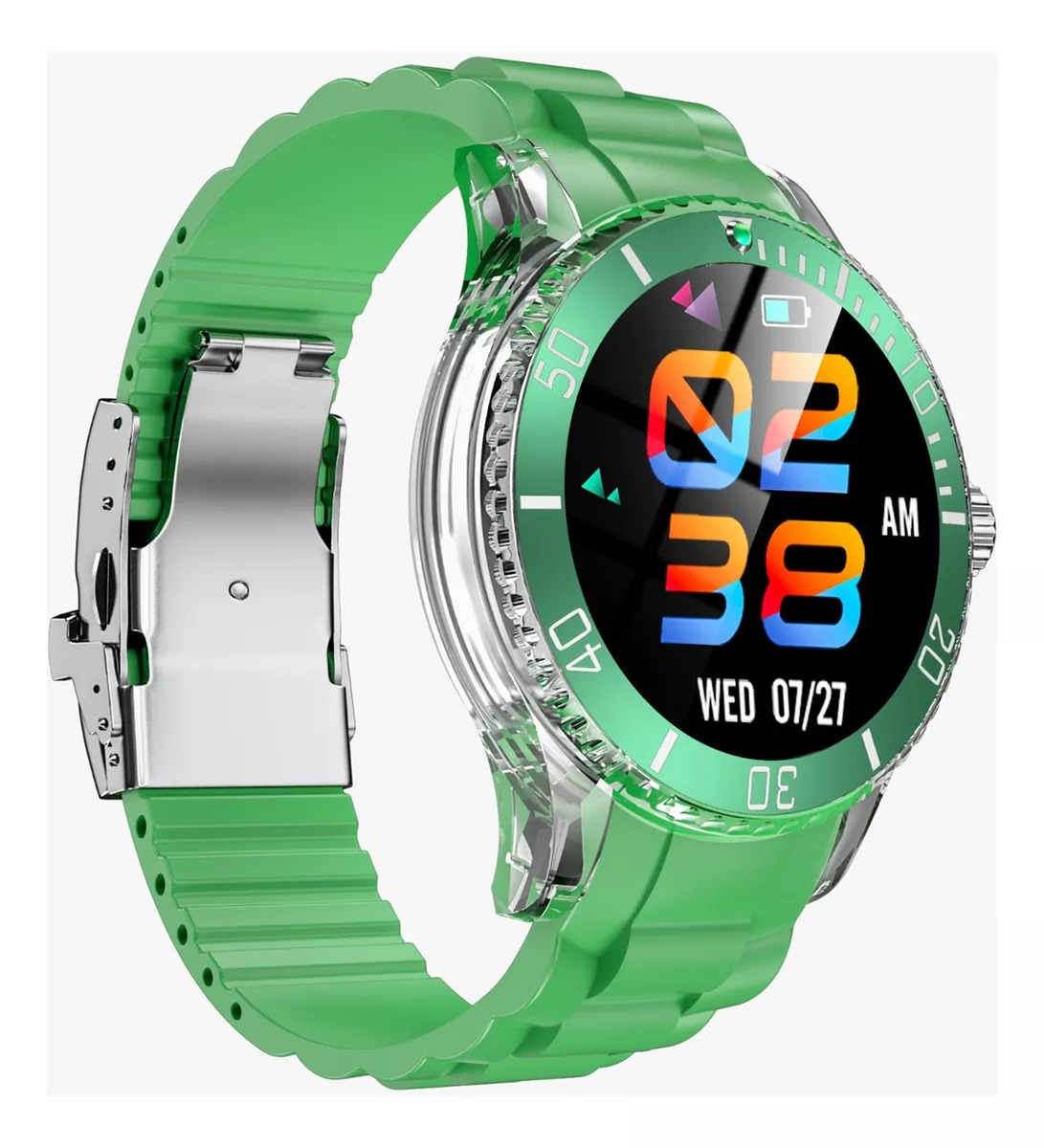 Foto 5 pulgar | Smartwatch Fralugio Tk17 color Verde