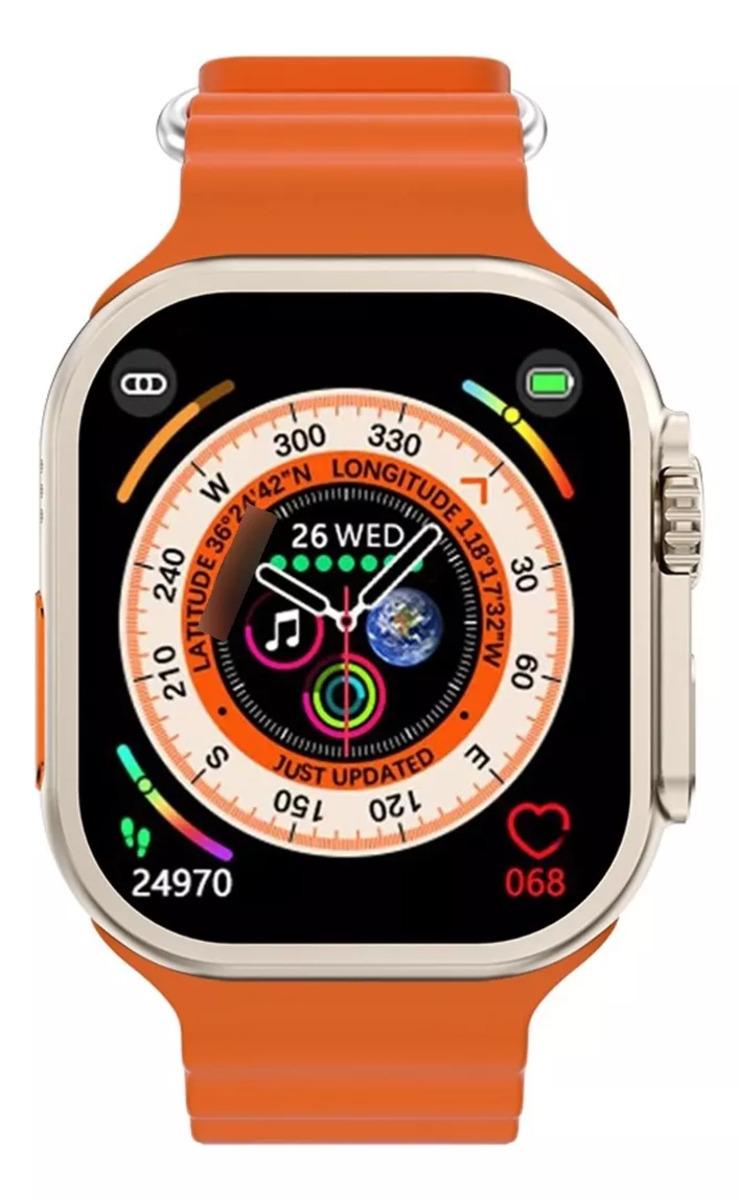 Foto 4 pulgar | Smartwatch Fralugio S800 color Naranja