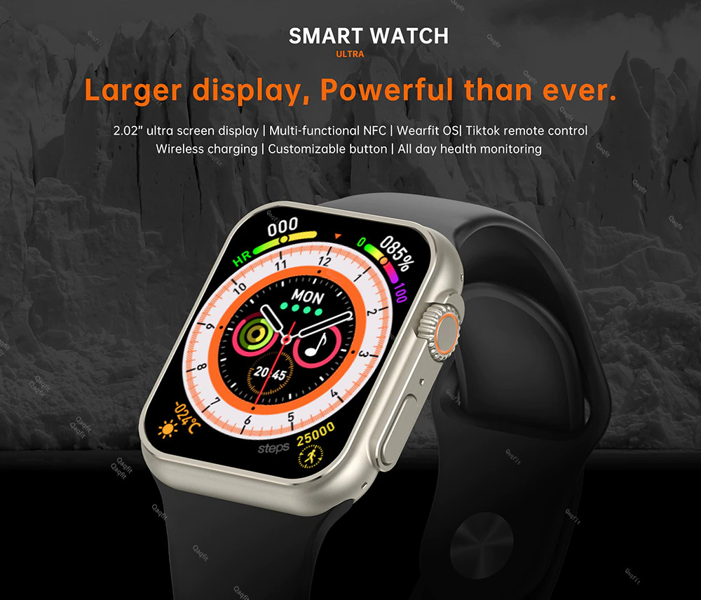 Foto 3 | Smartwatch X8 Ultra Serie 8 By Ns Tech Naranja