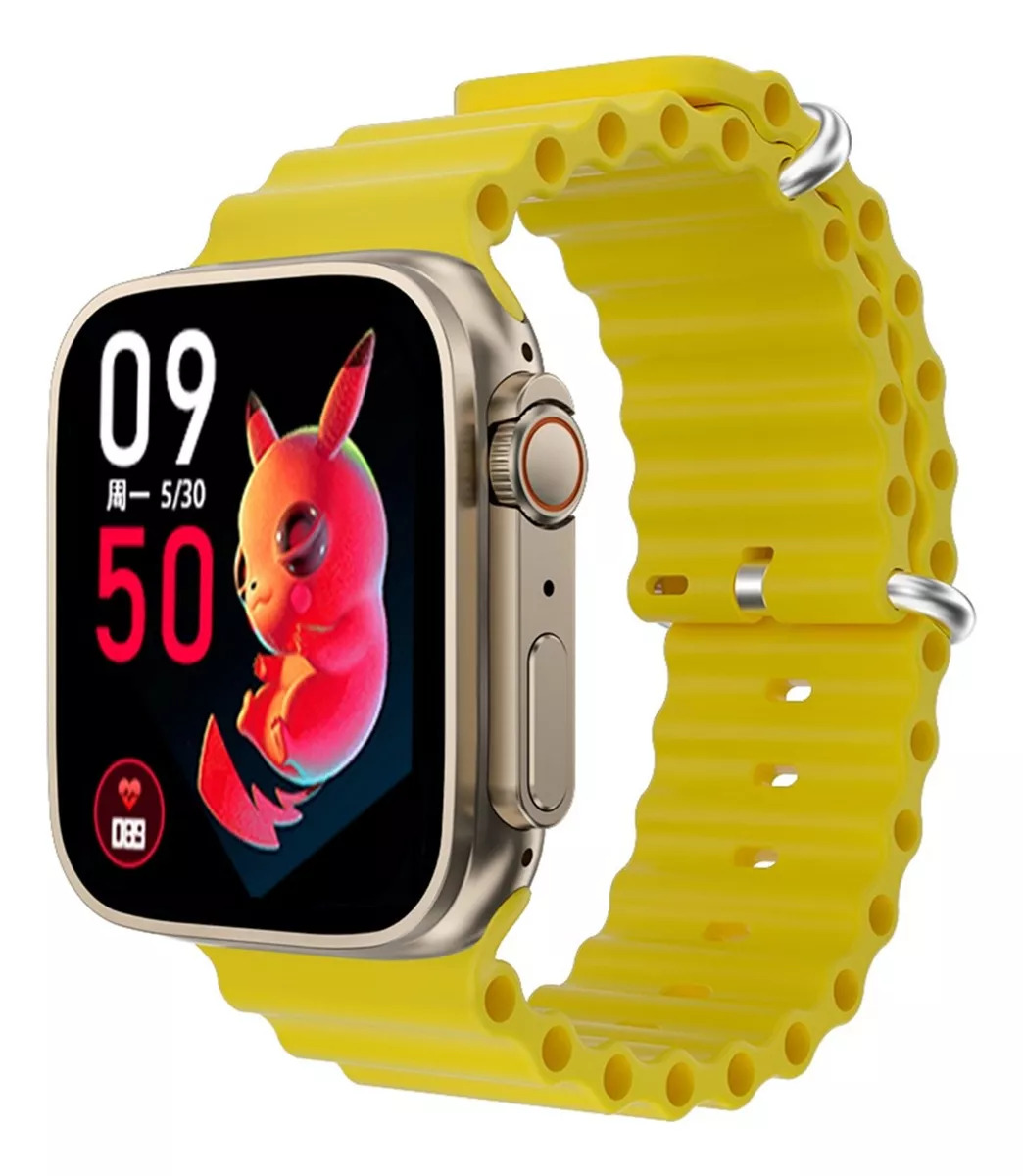 Foto 2 pulgar | Smartwatch Fralugio S800 color Amarillo