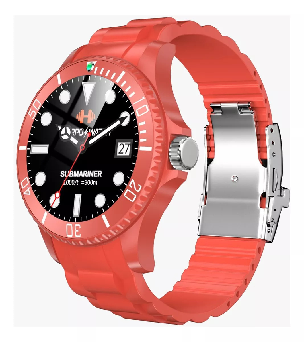 Foto 2 pulgar | Smartwatch Fralugio Tk17 color Rojo