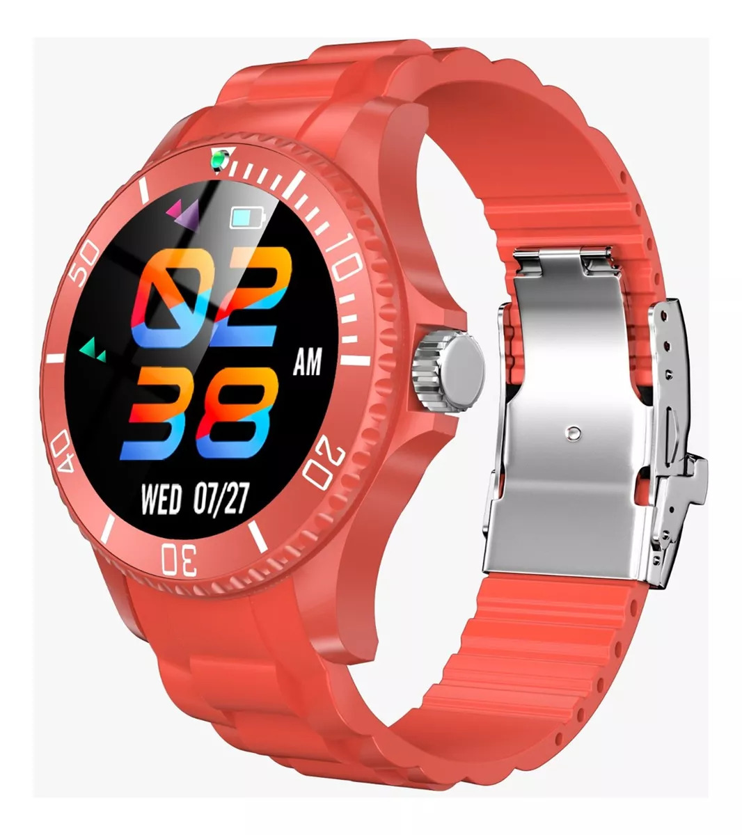 Foto 3 pulgar | Smartwatch Fralugio Tk17 color Rojo