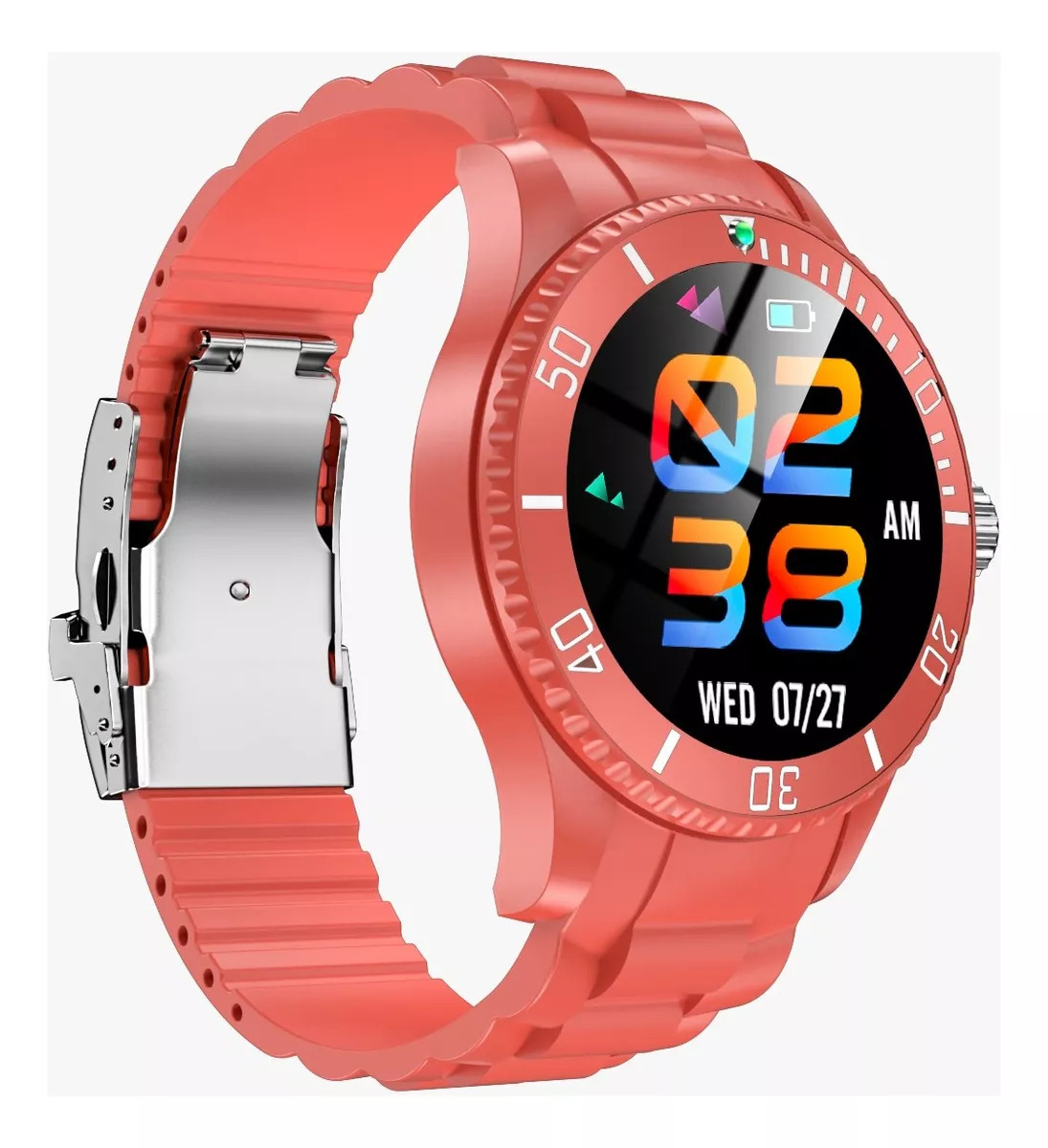 Foto 6 pulgar | Smartwatch Fralugio Tk17 color Rojo