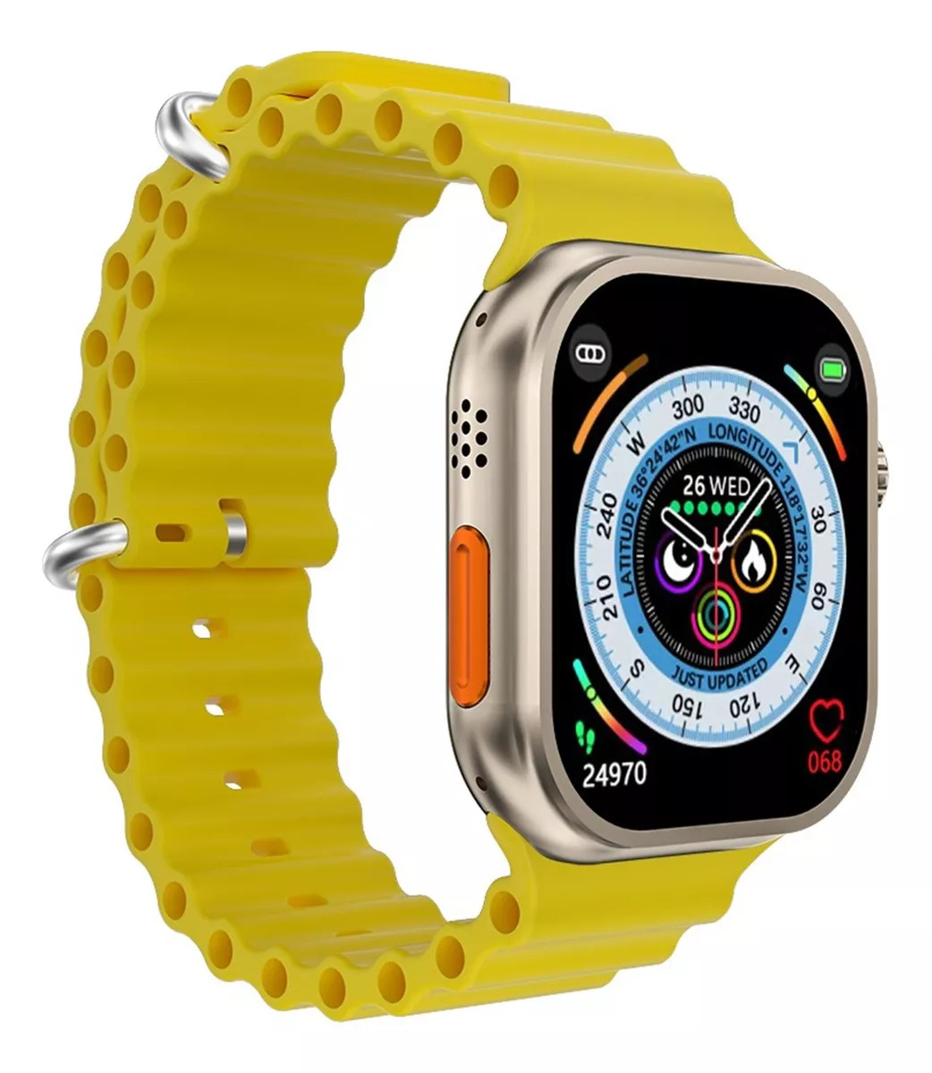 Foto 3 pulgar | Smartwatch Fralugio S800 color Amarillo