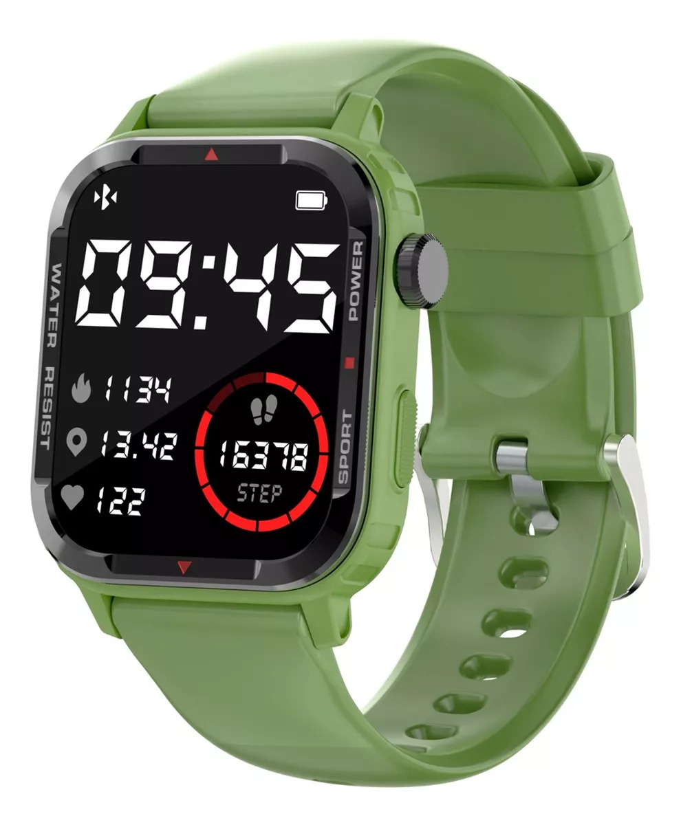 Foto 3 pulgar | Smartwatch Fralugio G96 color Verde