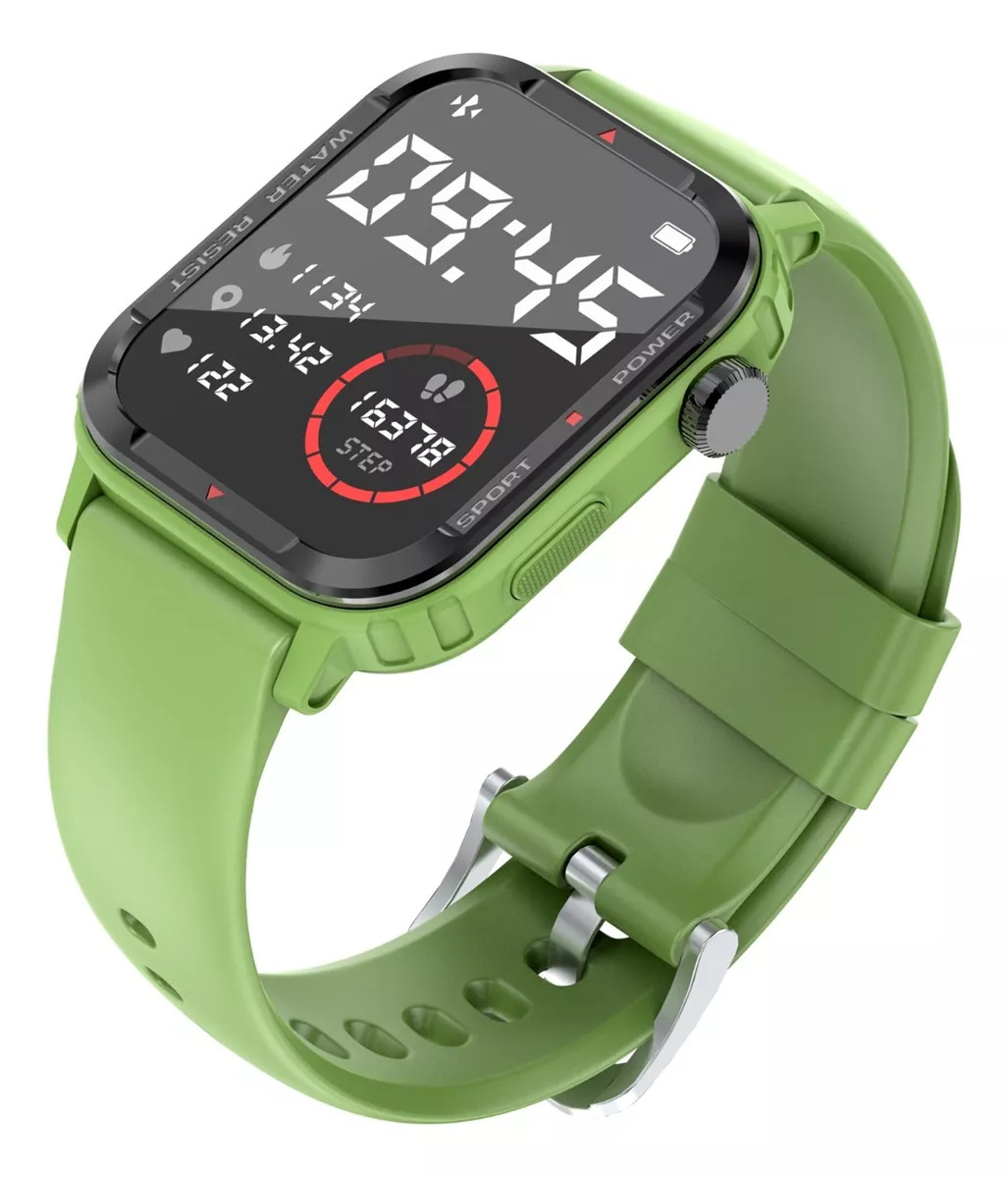 Foto 4 pulgar | Smartwatch Fralugio G96 color Verde