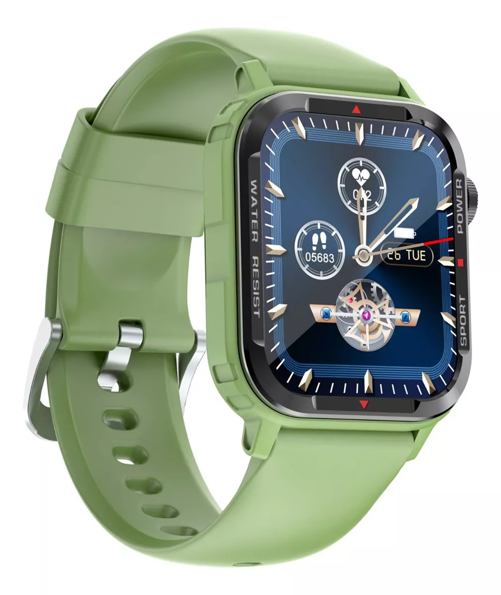 Foto 6 pulgar | Smartwatch Fralugio G96 color Verde