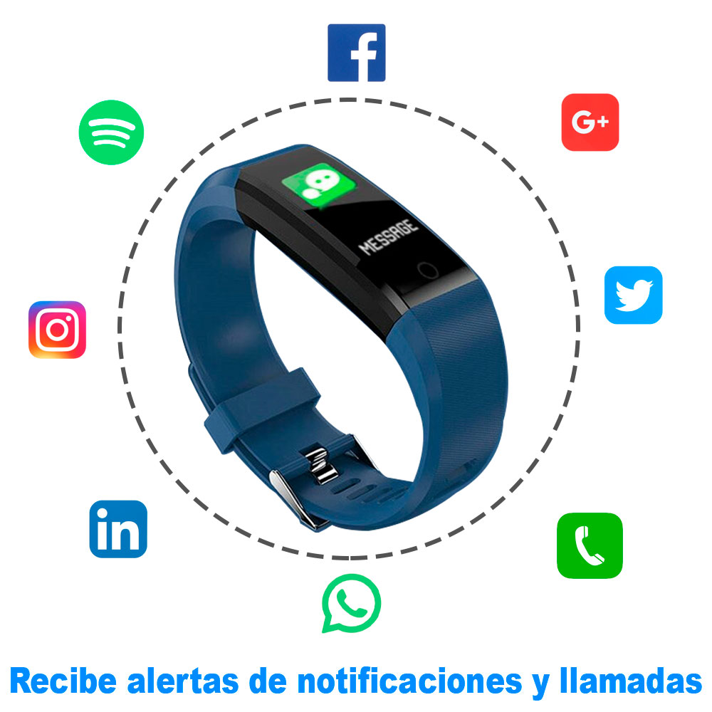 Foto 6 pulgar | Smartwatch Vak Vh115pa color Azul