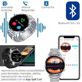 Foto 4 | Smartwatch Vak Vdtm8p color Plata