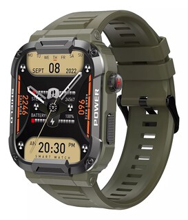 Foto 1 | Smartwatch Fralugio Mk66 Rough Bp Hr Spo2 Verde